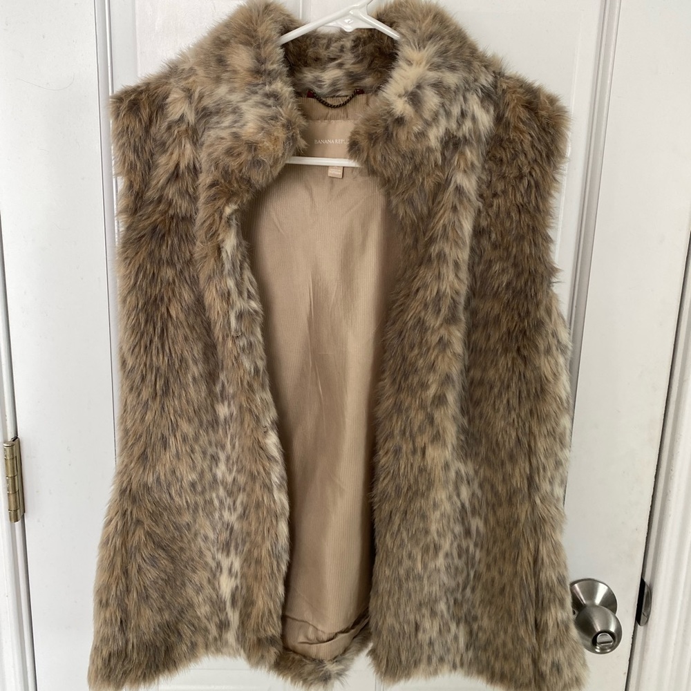 Faux fur vest